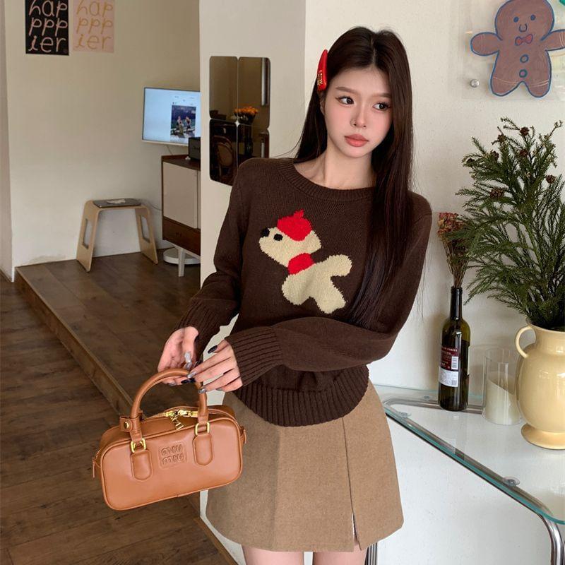 Round Neck Dog Sweater Product Image