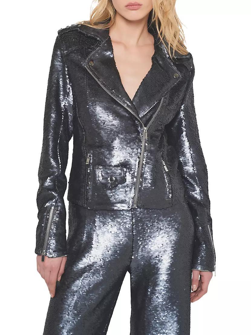 Lullaby Sequin Moto Jacket Product Image