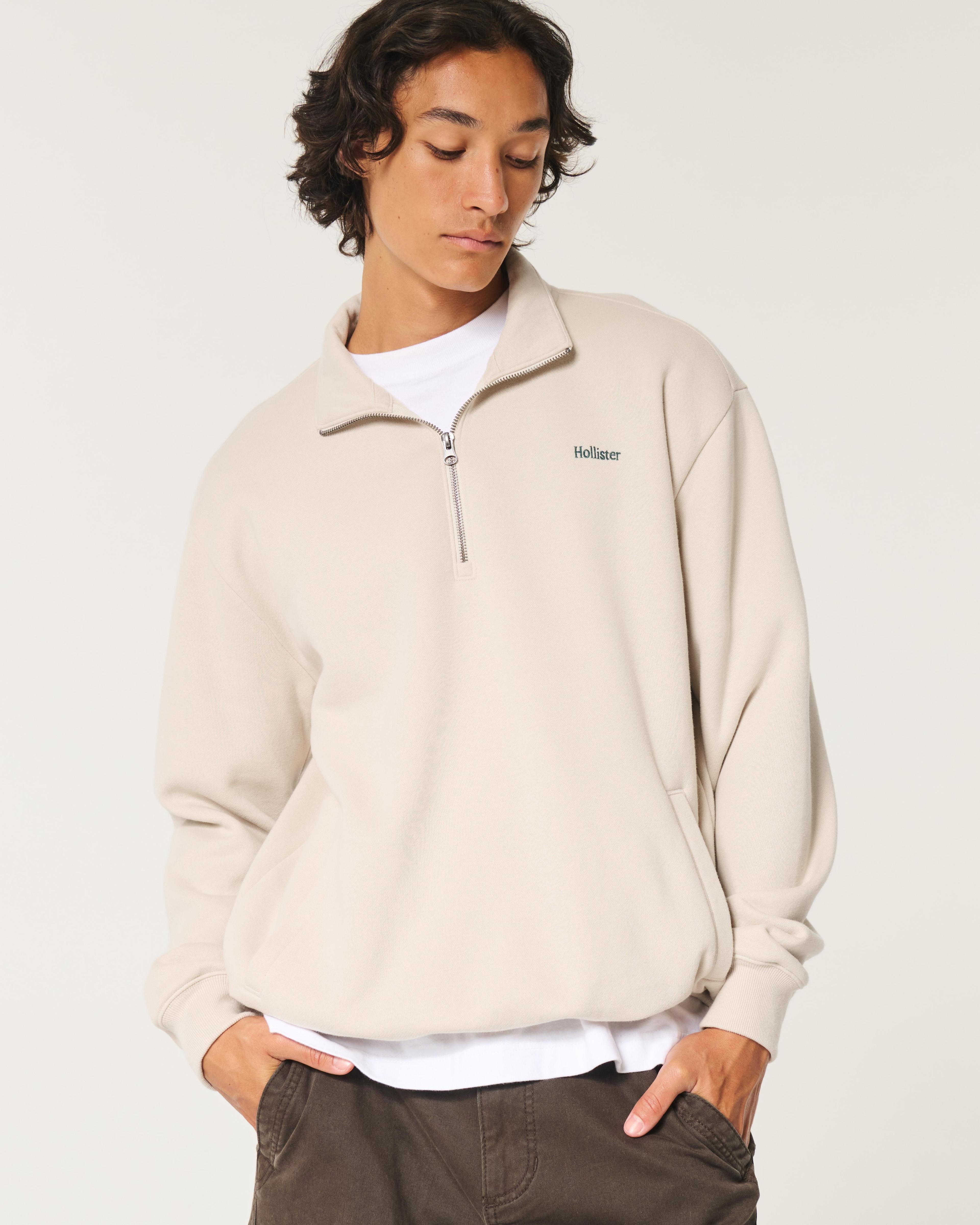 Relaxed Half-Zip Logo Sweatshirt Product Image