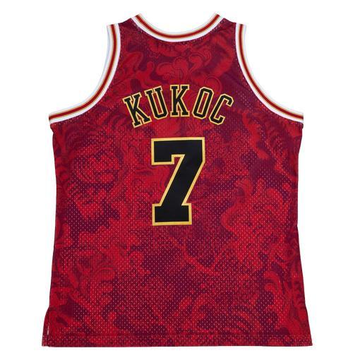 Mens Mitchell & Ness Toni Kukoc Chicago Bulls Hardwood Classics 1997-98 Lunar New Year Swingman Jersey Product Image