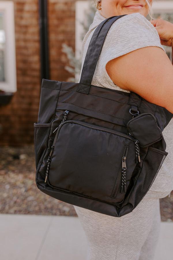 Tomorrow Is A New Day Tote In Black Product Image