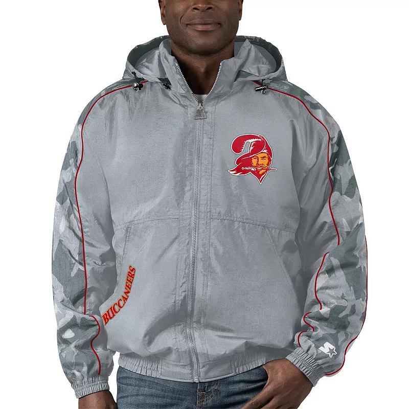 Mens Starter Gray Tampa Bay Buccaneers Thursday Night Gridiron Throwback Full-Zip Jacket Product Image