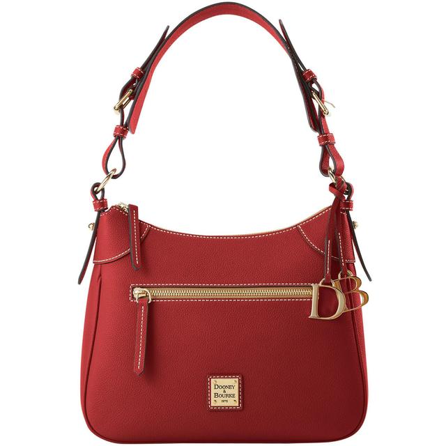 Dooney & Bourke Womens Sorrento Leather Hobo 28 Bag in Cranberry Product Image