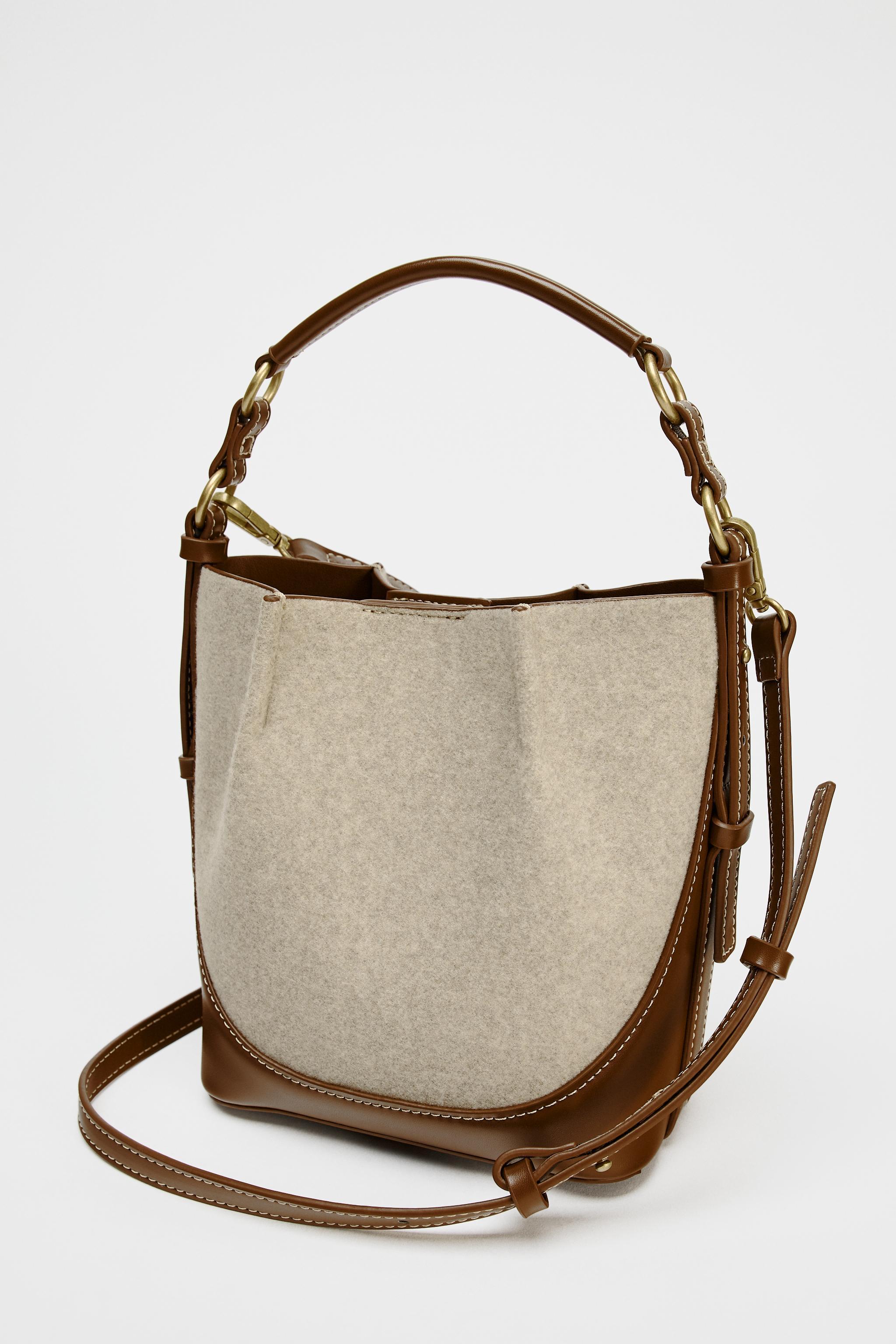 TOPSTITCHED BUCKET BAG Product Image