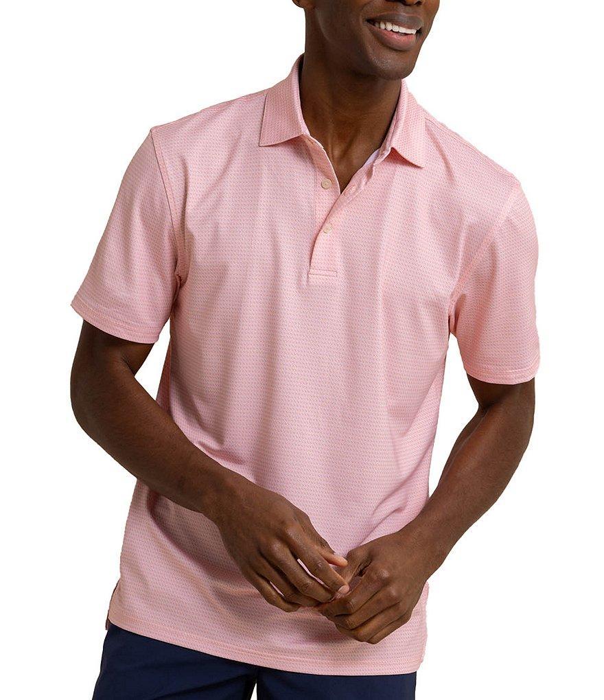 Southern Tide Performance Stretch Driver Getting Ziggy With It Short Sleeve Polo Shirt Product Image