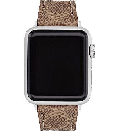 COACH Womens Signature Canvas 3840mm Band for Apple Watch Product Image