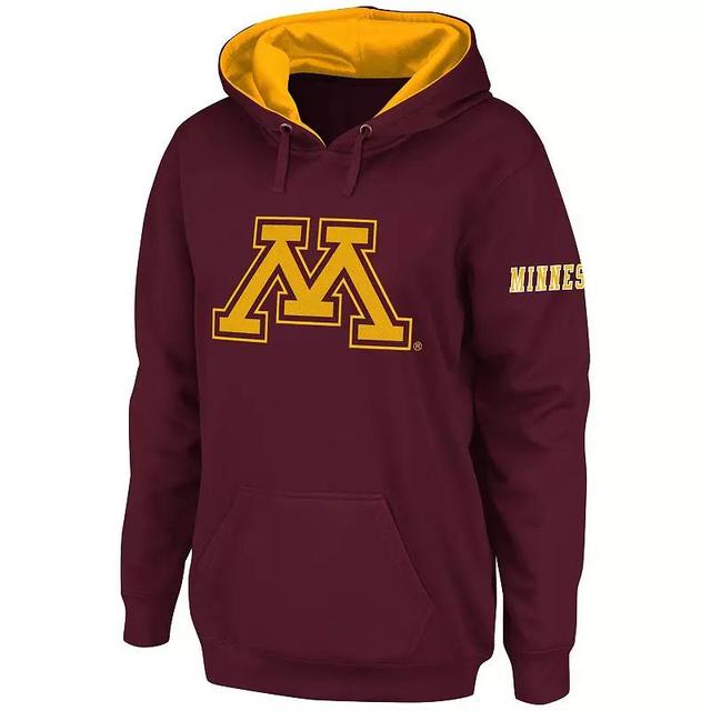 Womens Stadium Athletic Maroon Minnesota Golden Gophers Big Logo Pullover Hoodie Product Image