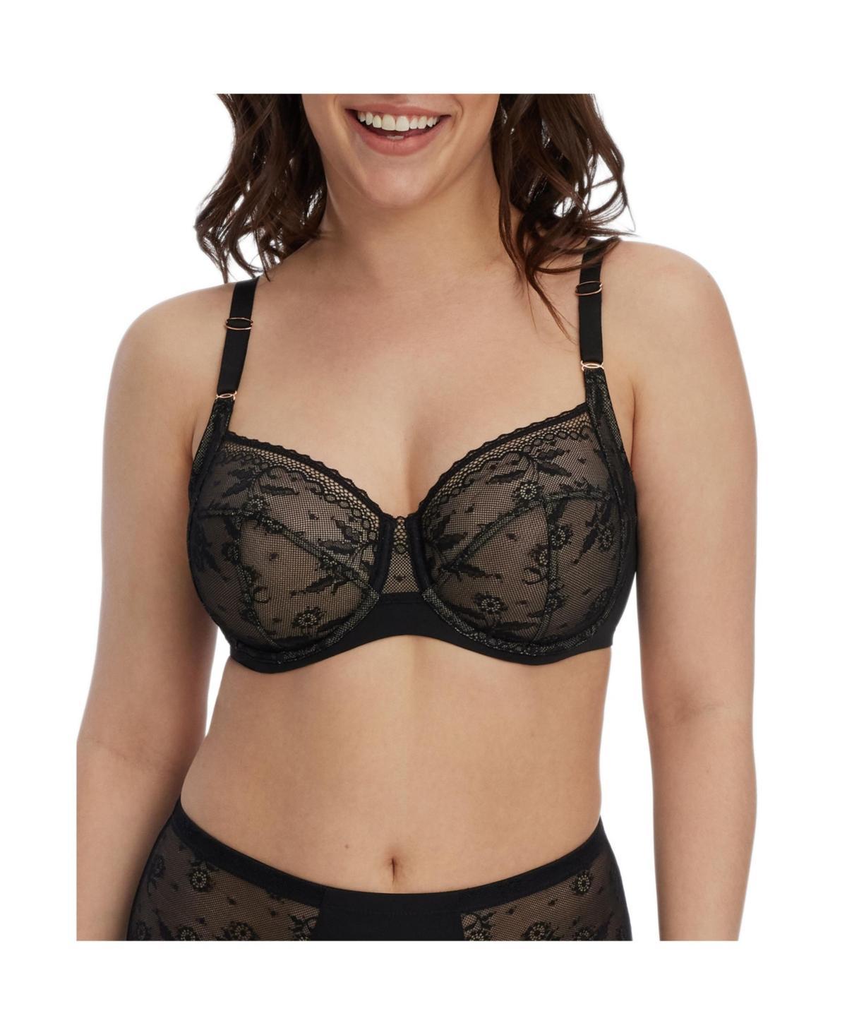 Skarlett Blue Womens Lacy Full Coverage Underwire Bra Product Image