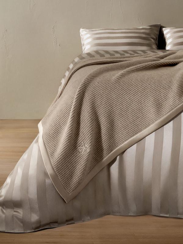 Cashmere Throw With Silk Edging Product Image