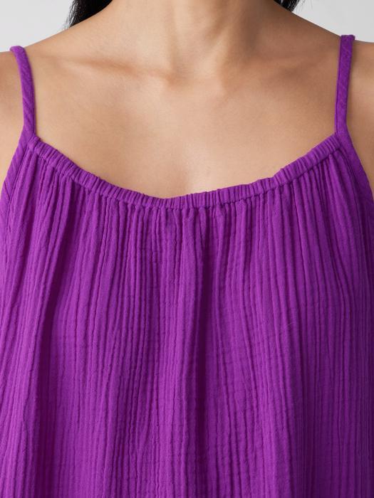 EILEEN FISHER Organic Cotton Lofty Gauze Cami Dressfemale Product Image