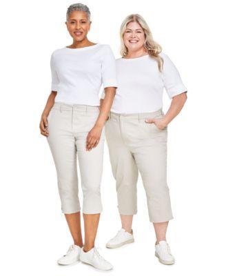 Women's Mid-Rise Comfort Waist Capri Pants, 2-24W, Created for Macy's Product Image