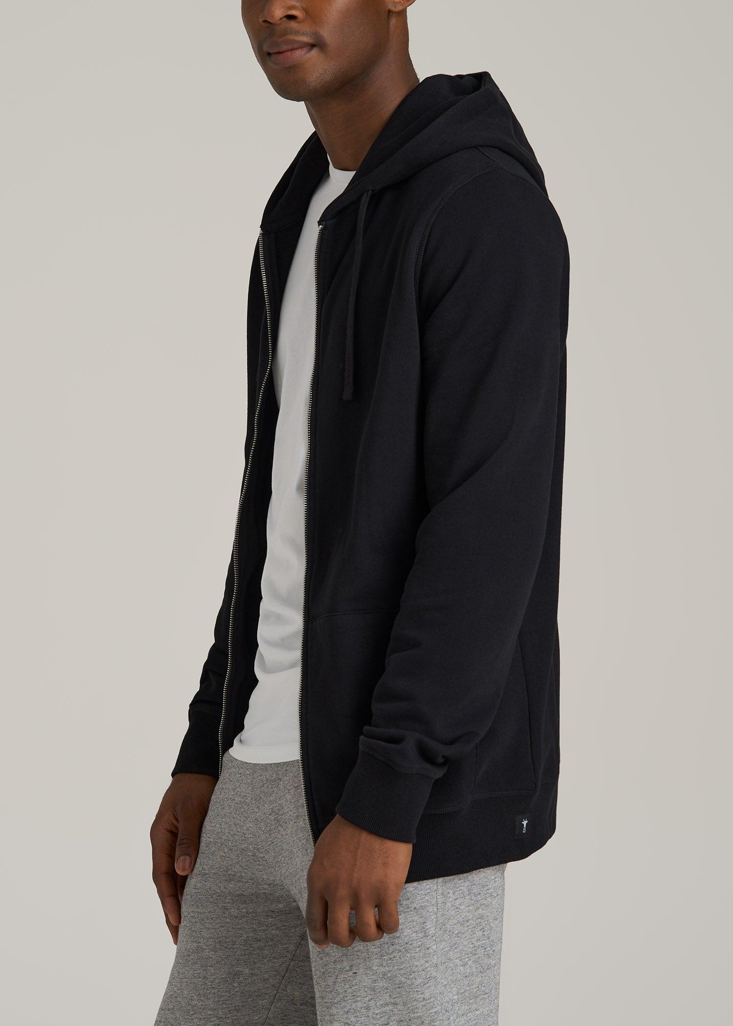 Wearever 2.0 French Terry Full-Zip Hoodie for Tall Men in Black Product Image