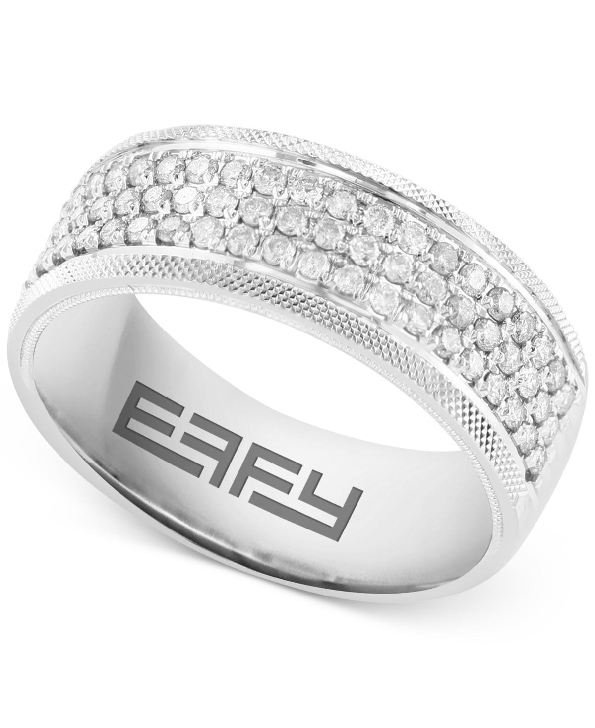 Effy Mens Diamond Pave Band (3/4 ct. t.w.) in 14k White Gold Product Image