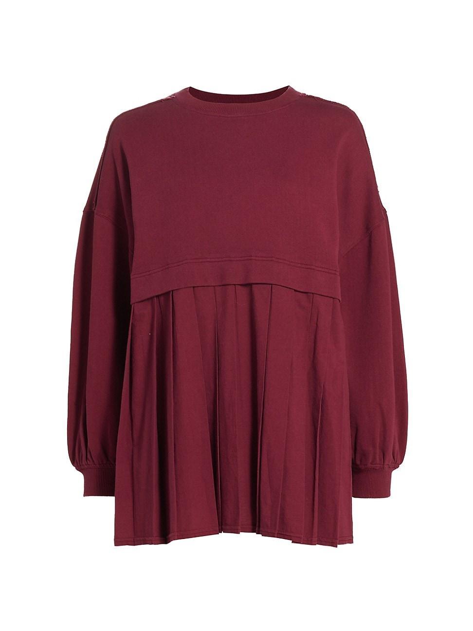 Free People Eleanor Layered Sweatshirt Minidress Product Image