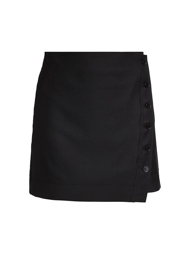 Womens Asymmetric Wool Skirt Product Image