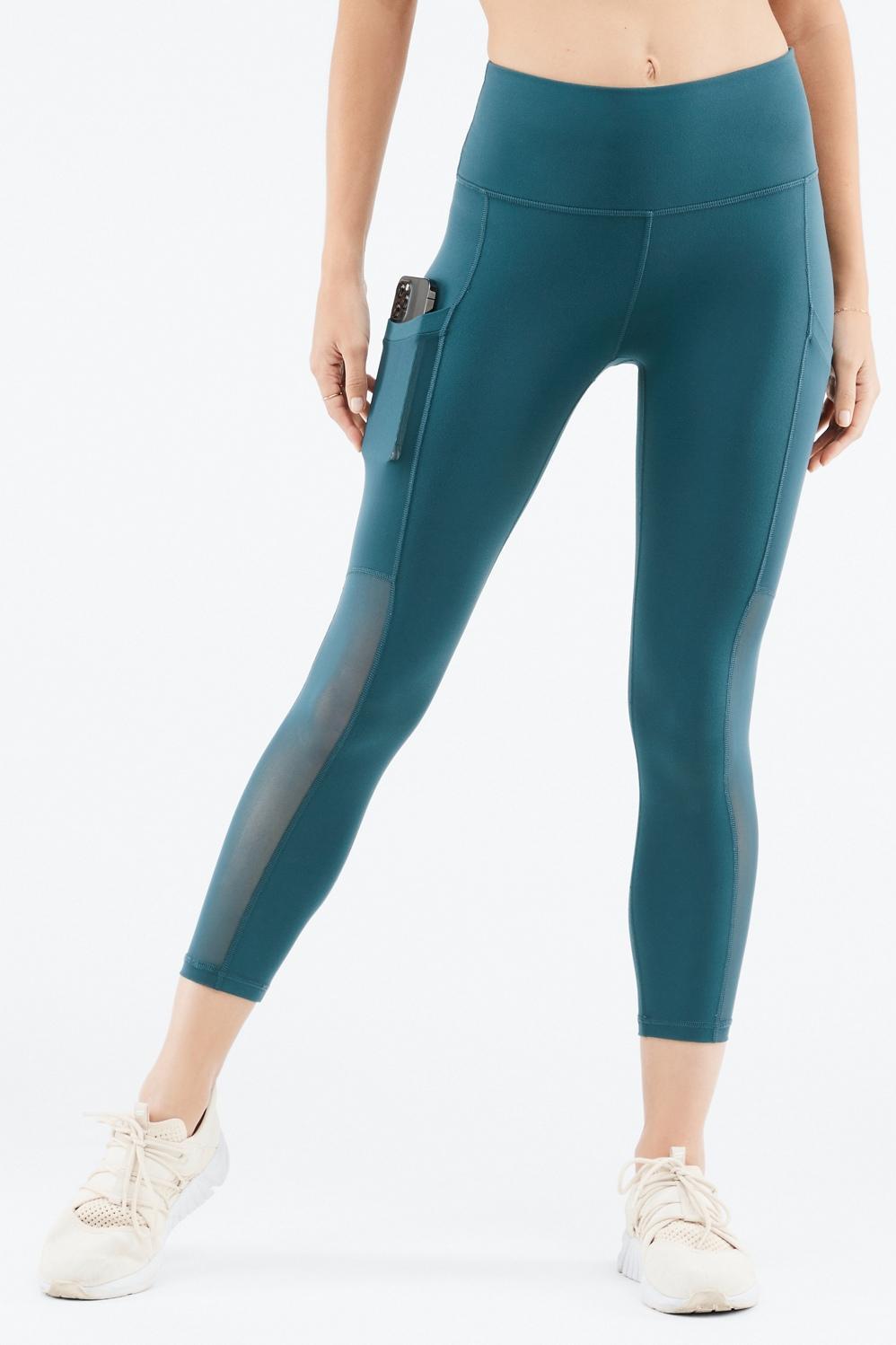 Fabletics On-the-Go High-Waisted Capri Womens blue Size S Product Image