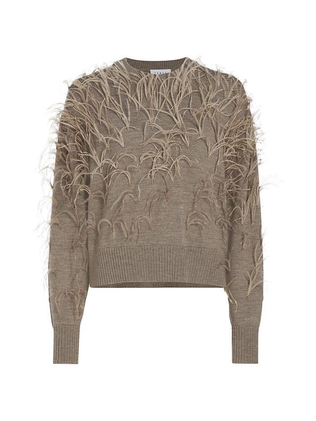 Womens Lexia Wool Feather Sweater Product Image