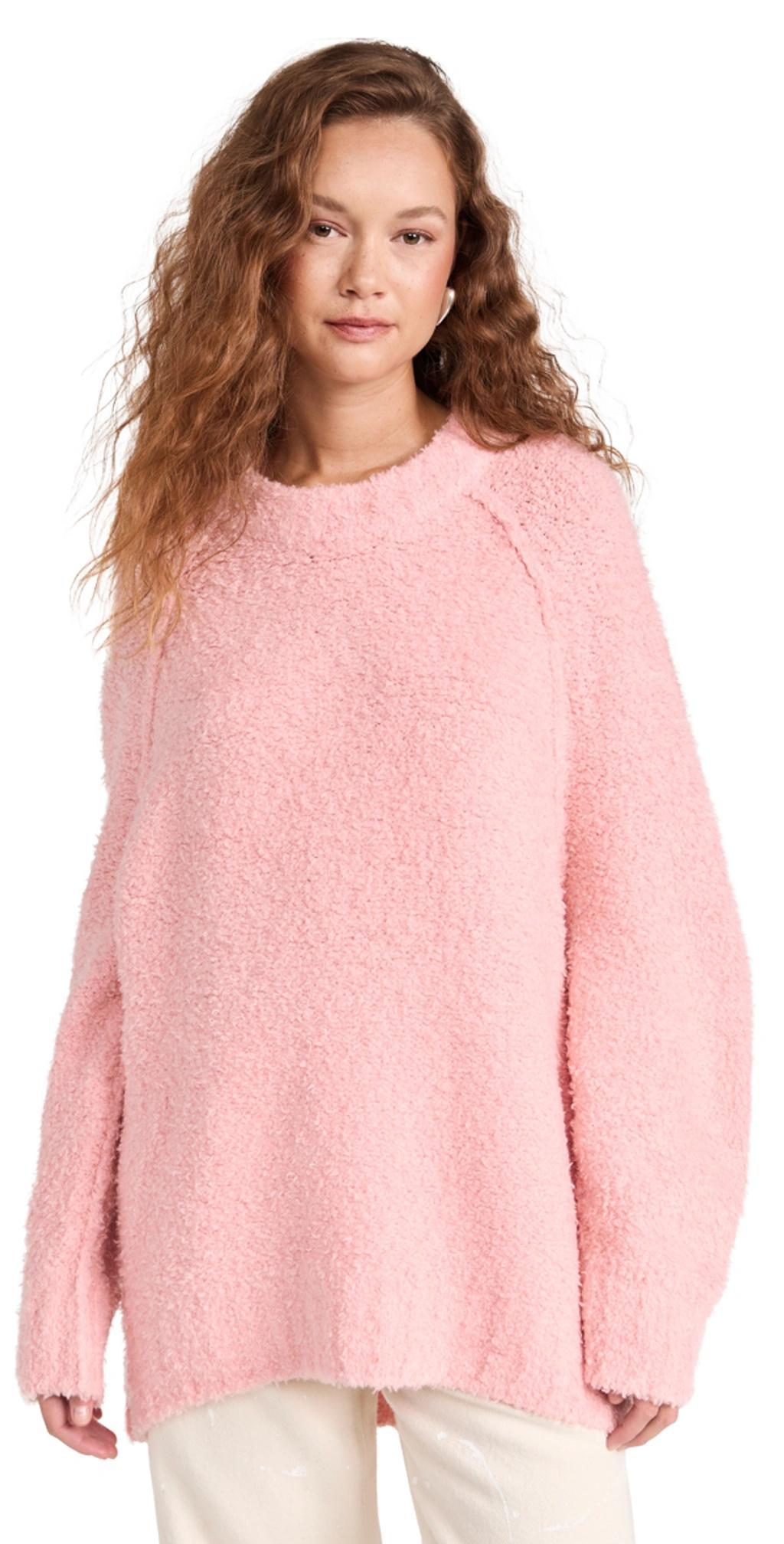 Teddy Sweater Tunic In Pink product image