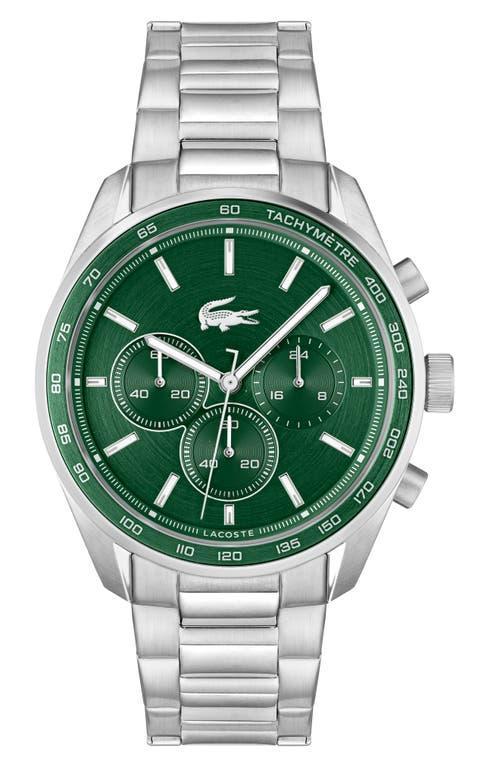 Lacoste Mens 42mm Vancouver Chronograph Stainless Steel Bracelet Watch Product Image