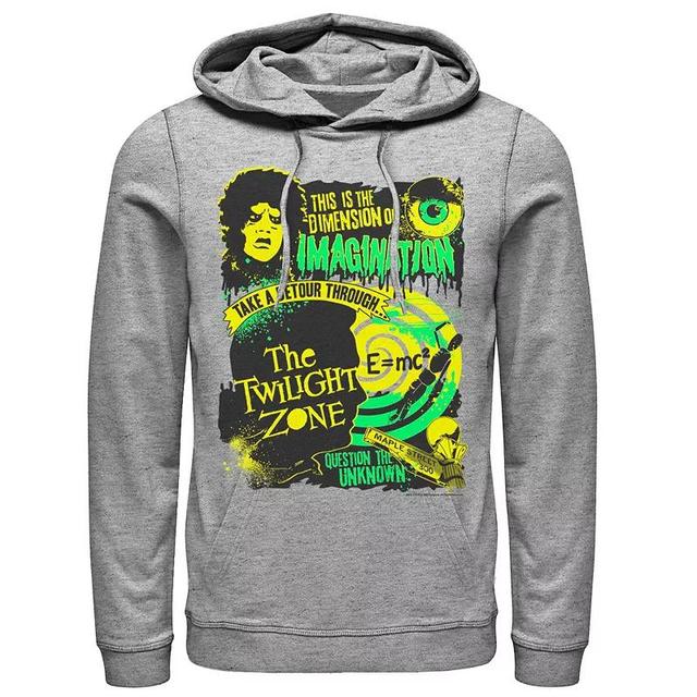 Mens The Twilight Zone Dimension Of Imagination Hoodie Athletic Grey Product Image