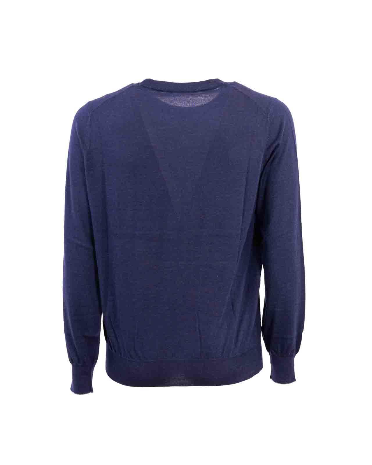 English Rib Knit Sweater In Navy Product Image