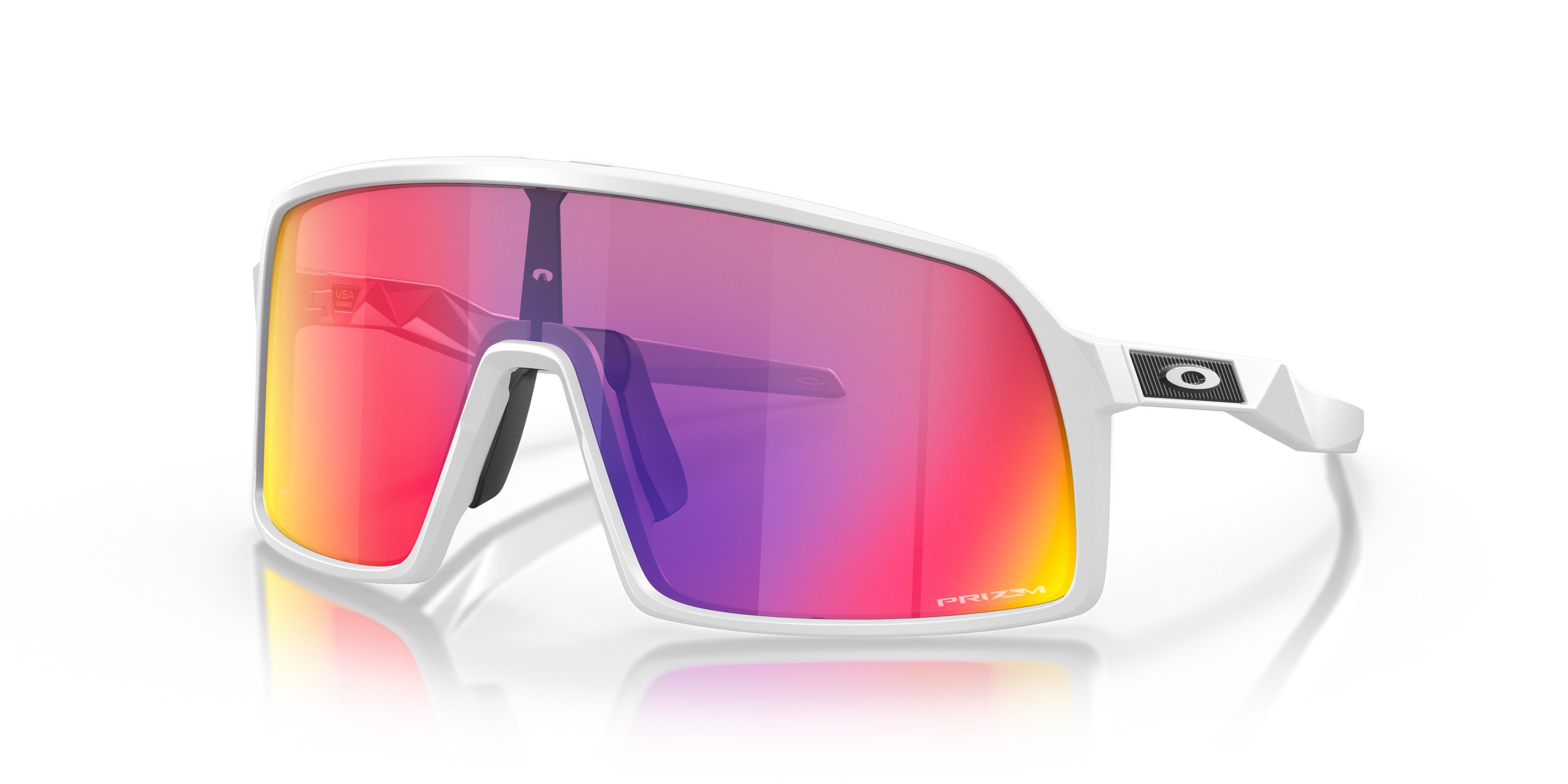 Oakley Mens OO9462 Sutro S 28mm Rectangle Sunglasses - Matte White/Prizm Road Product Image