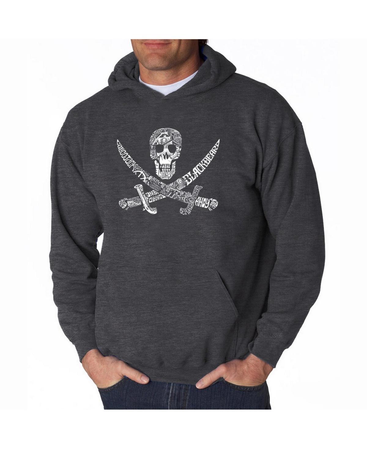 La Pop Art Mens Word Art Hoodie - Pirate Product Image