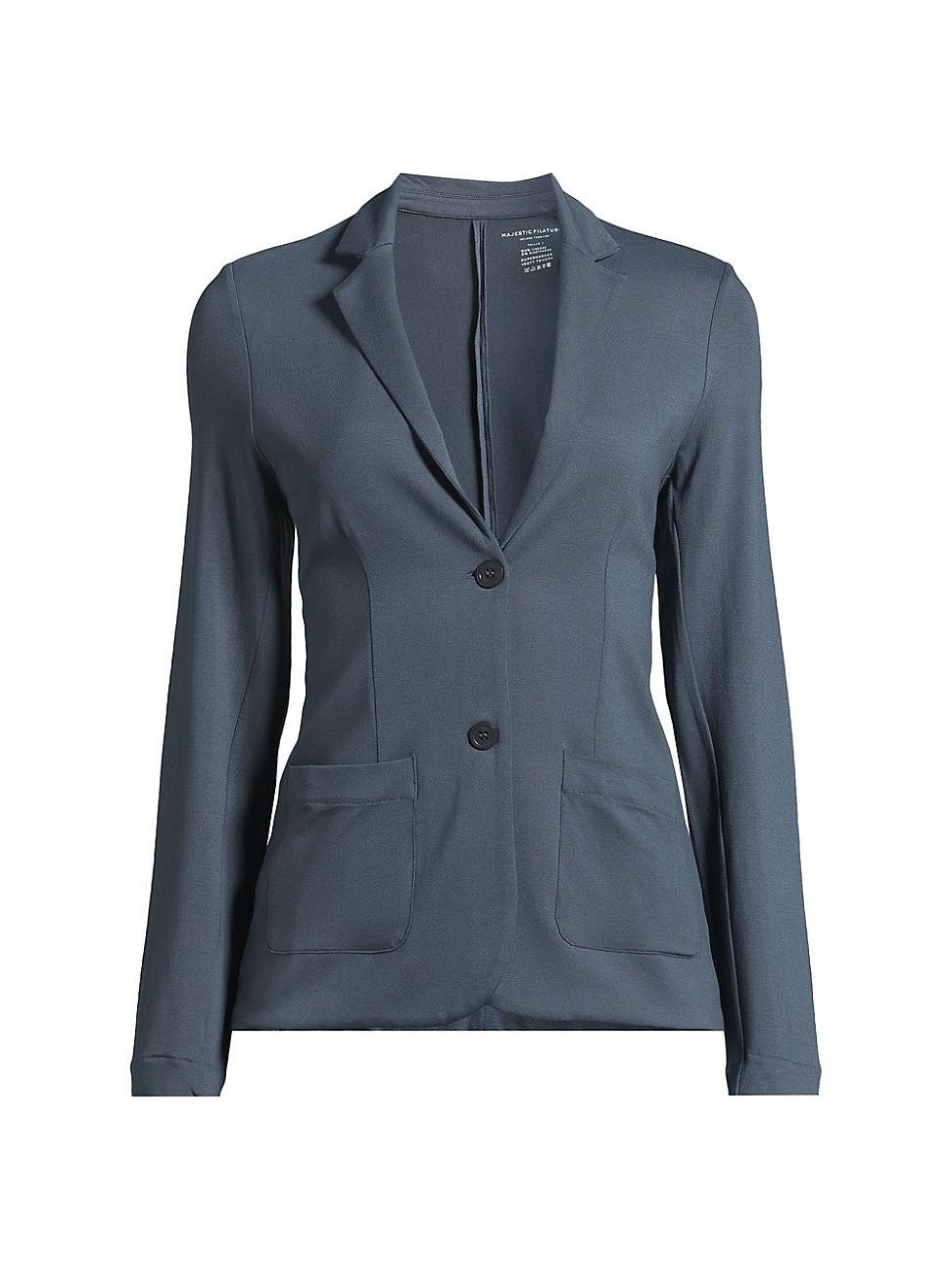 Womens Soft Touch Two-Button Jacket Product Image