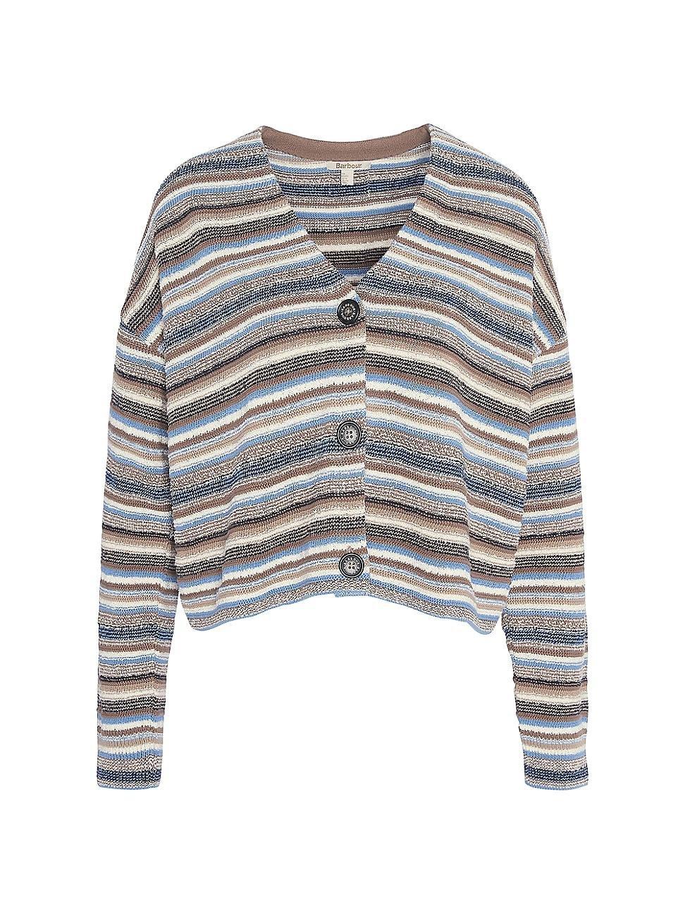 Womens Blakeney Striped Knit Cardigan product image