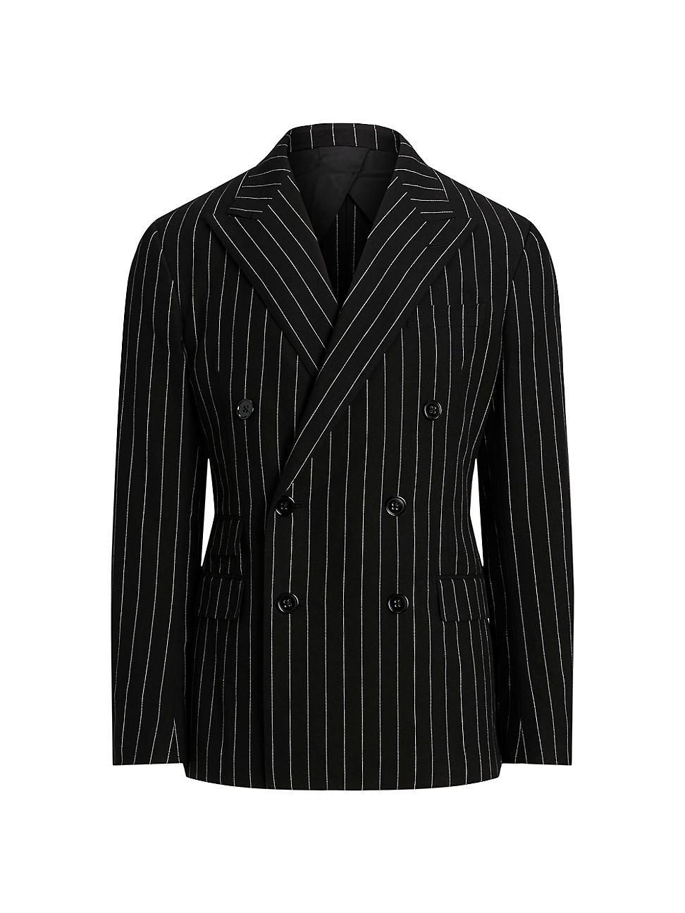 Mens Pinstripe Double-Breasted Sport Coat Product Image