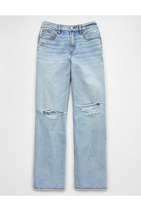 AE Strigid High-Waisted Stovepipe Ripped Jean Women's Product Image