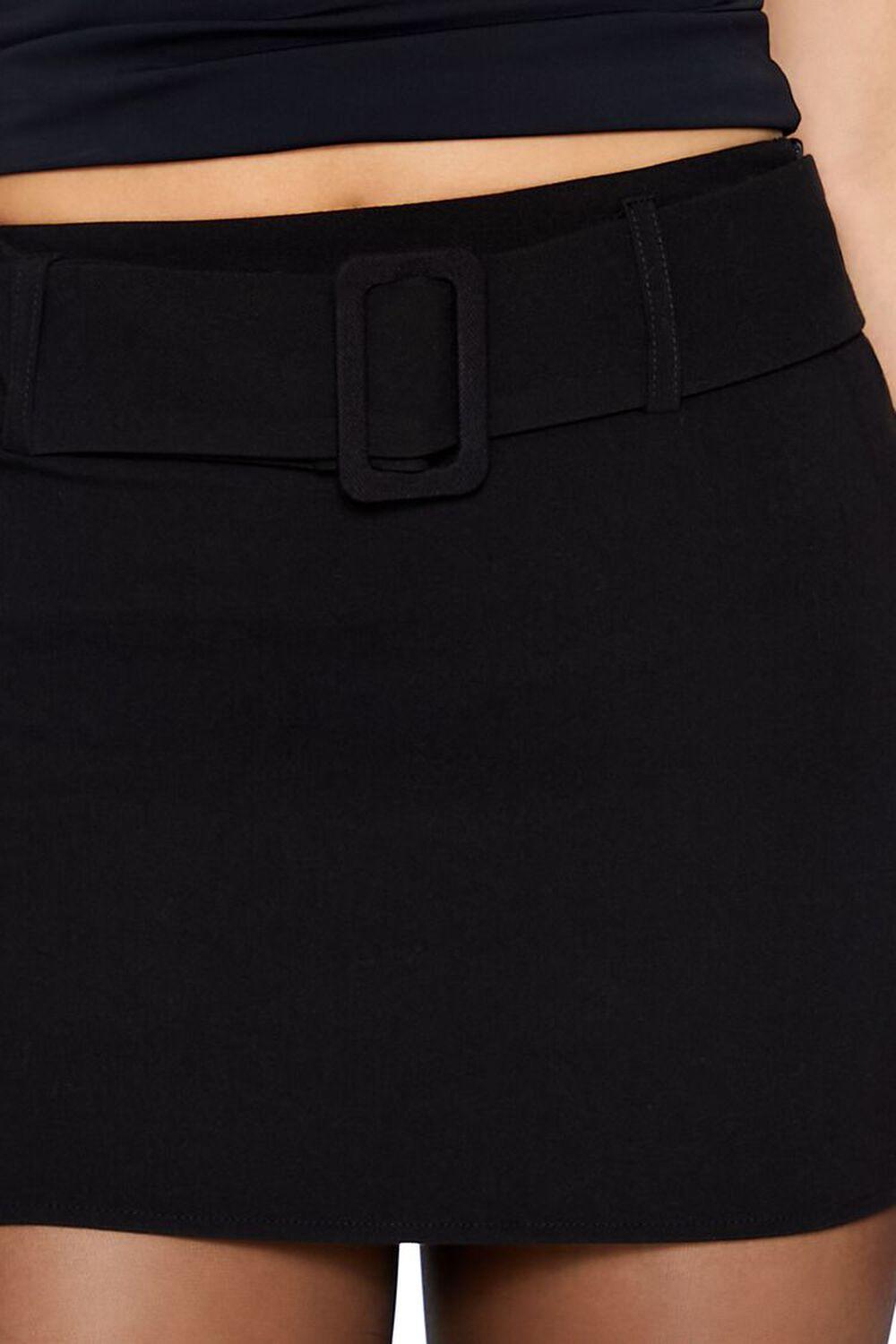 Belted A-Line Mini Skirt | Forever 21 Product Image