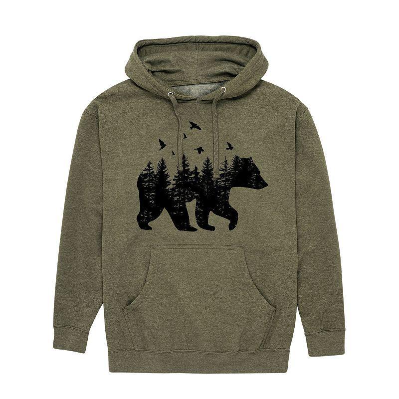 Mens Forest Bear Silhouette Hoodie Product Image