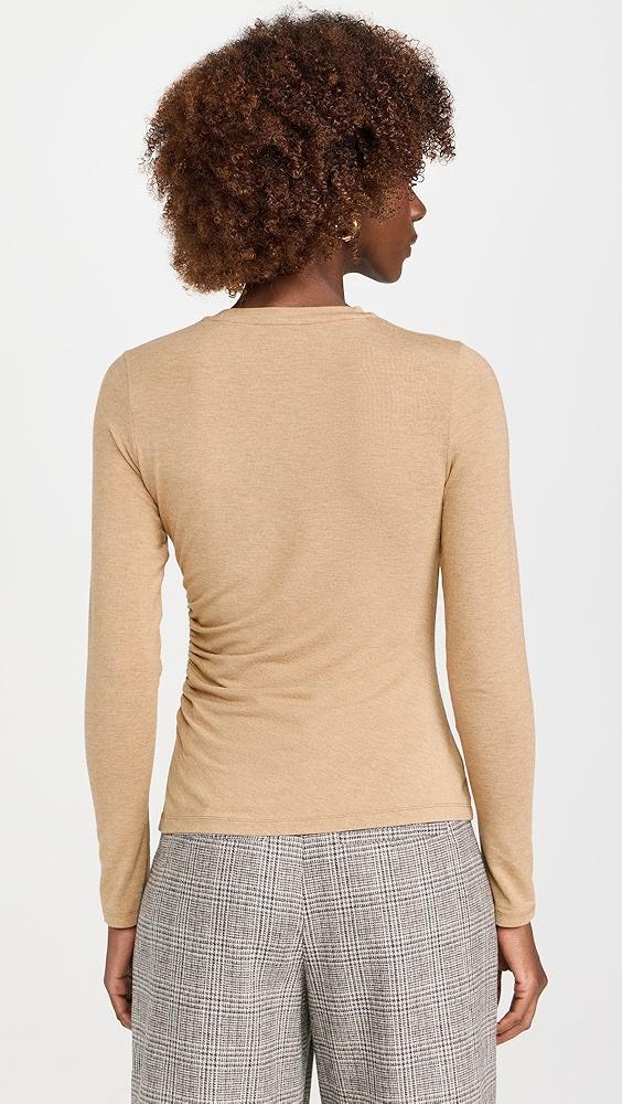 Vince Side Drape Crew Top | Shopbop Product Image