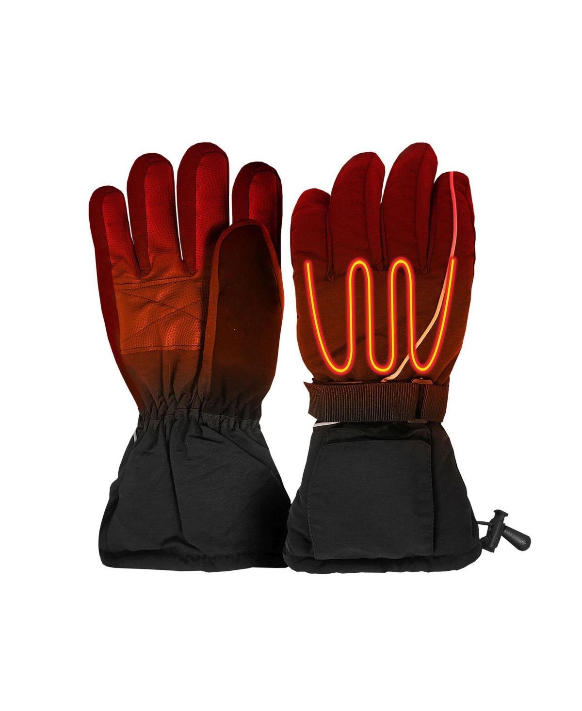 ActionHeat AA Battery Heated Men's Snow Gloves - Black Product Image