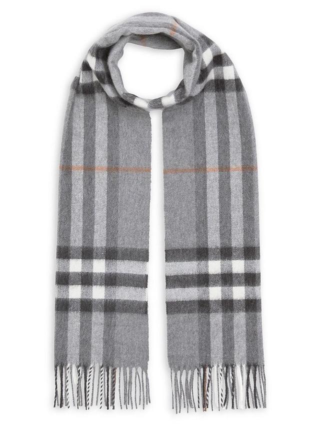 Mens The Classic Giant Check Cashmere Scarf Product Image