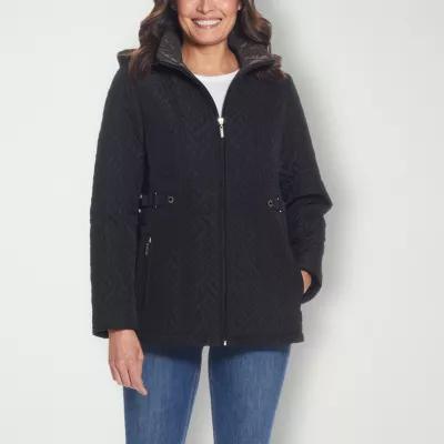 Gallery Womens Removable Hood Midweight Quilted Jacket Product Image