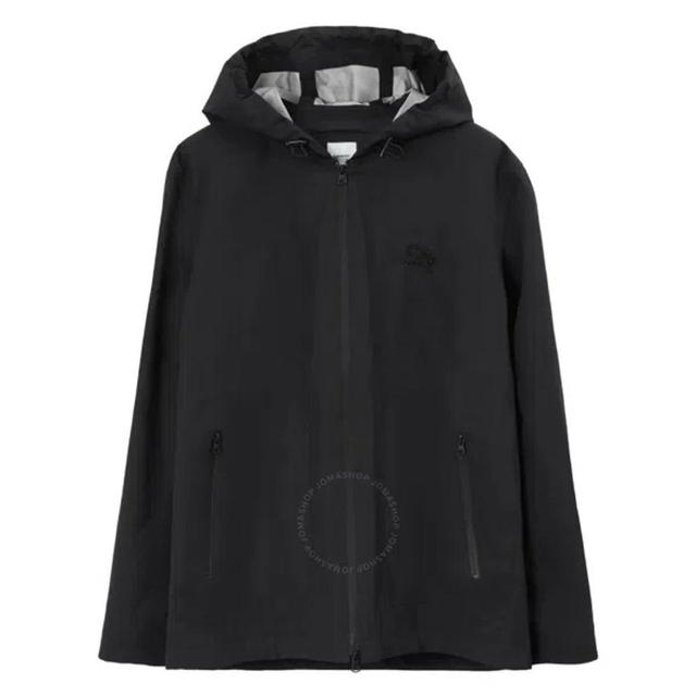 BURBERRY Ekd Logo Technical Cotton Jacket In Black Product Image