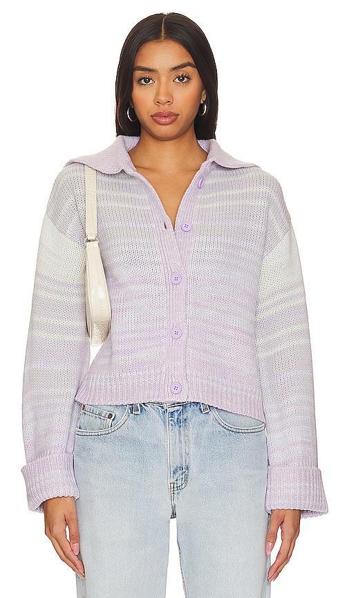 Suzanne Ombre Chunky Collar Cardigan Product Image