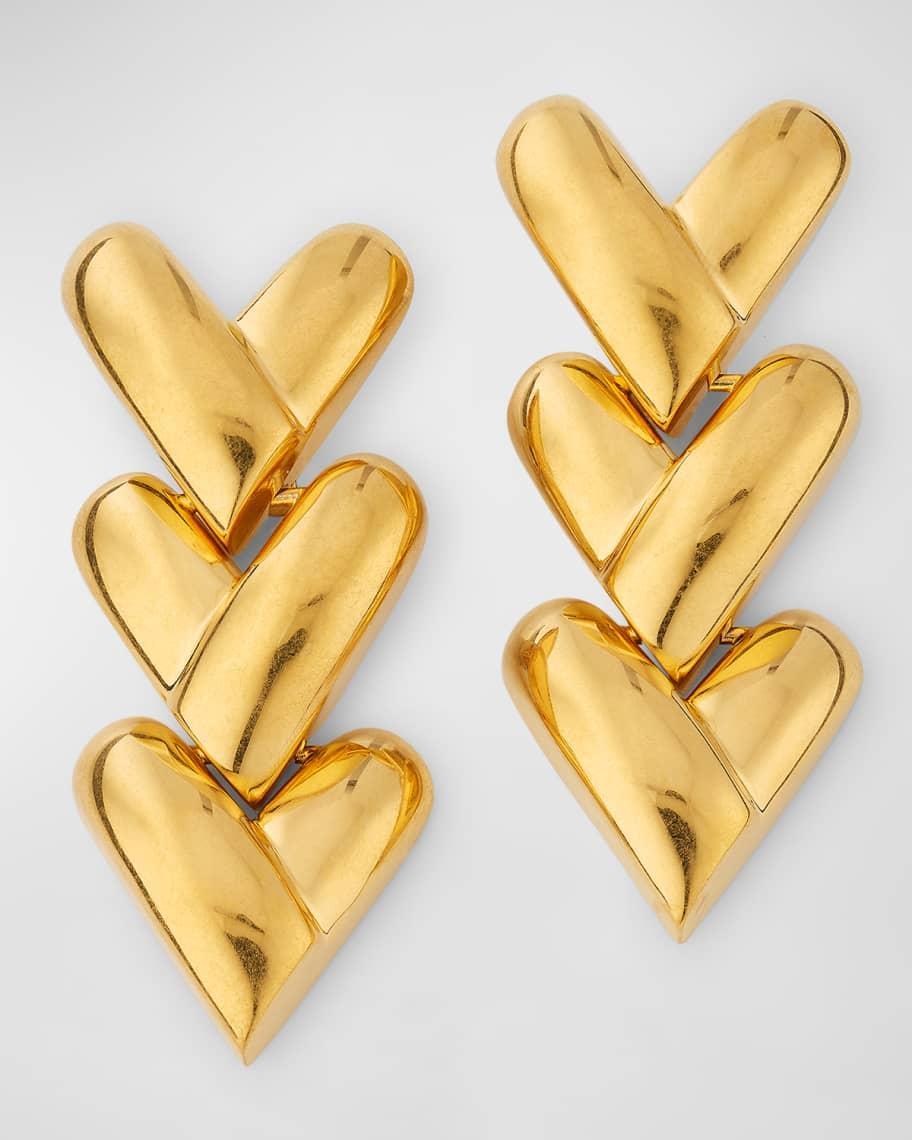 Heart Clip-On Drop Earrings product image