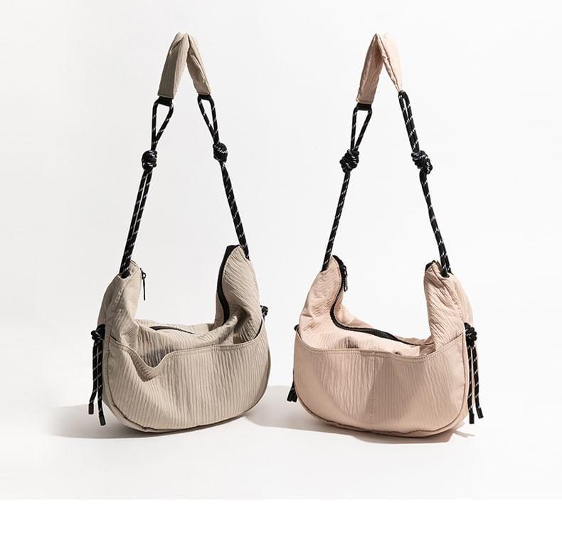 Plain Drawstring Crossbody Bag Product Image