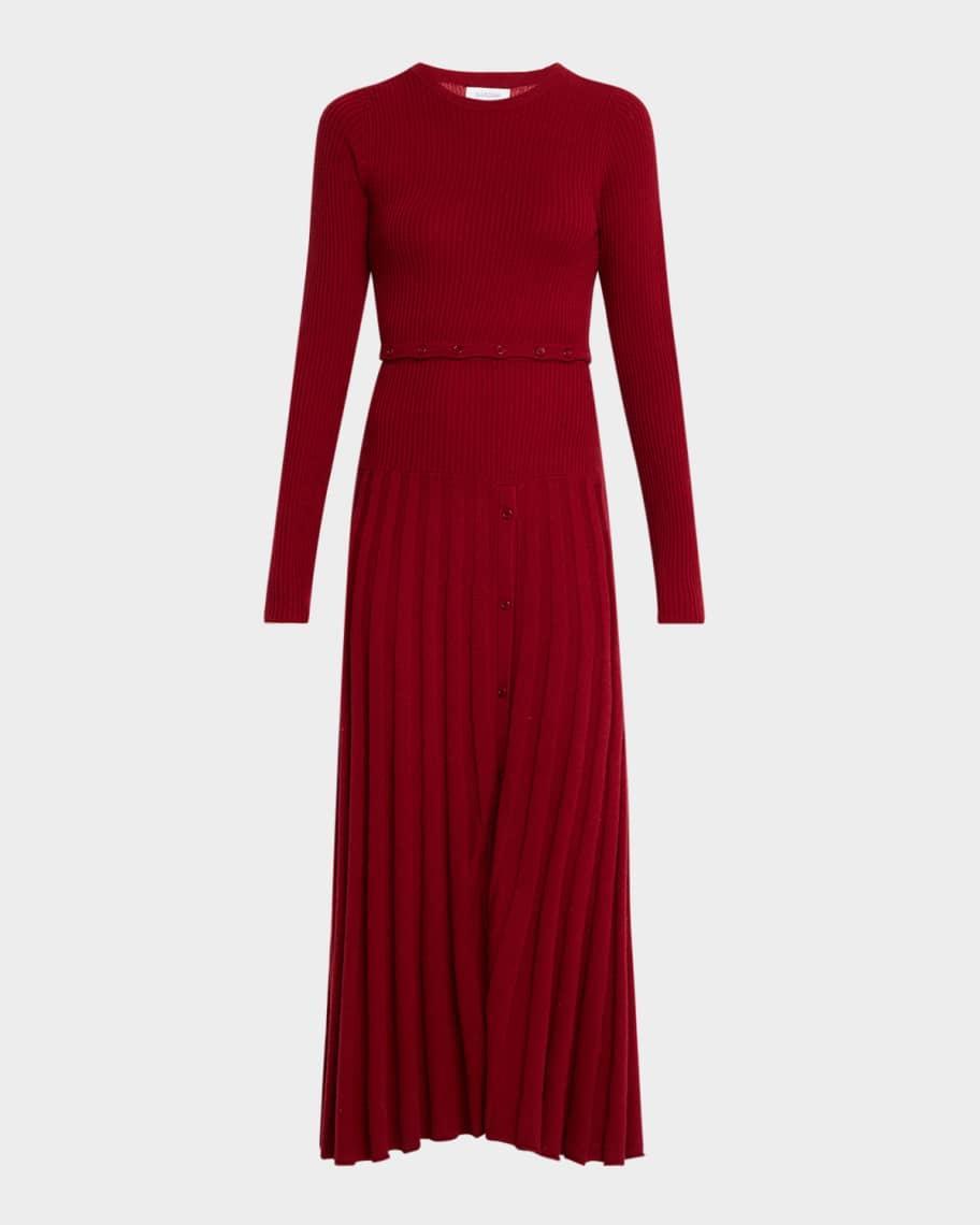 Ribbed Cashmino Convertible Midi Dress product image