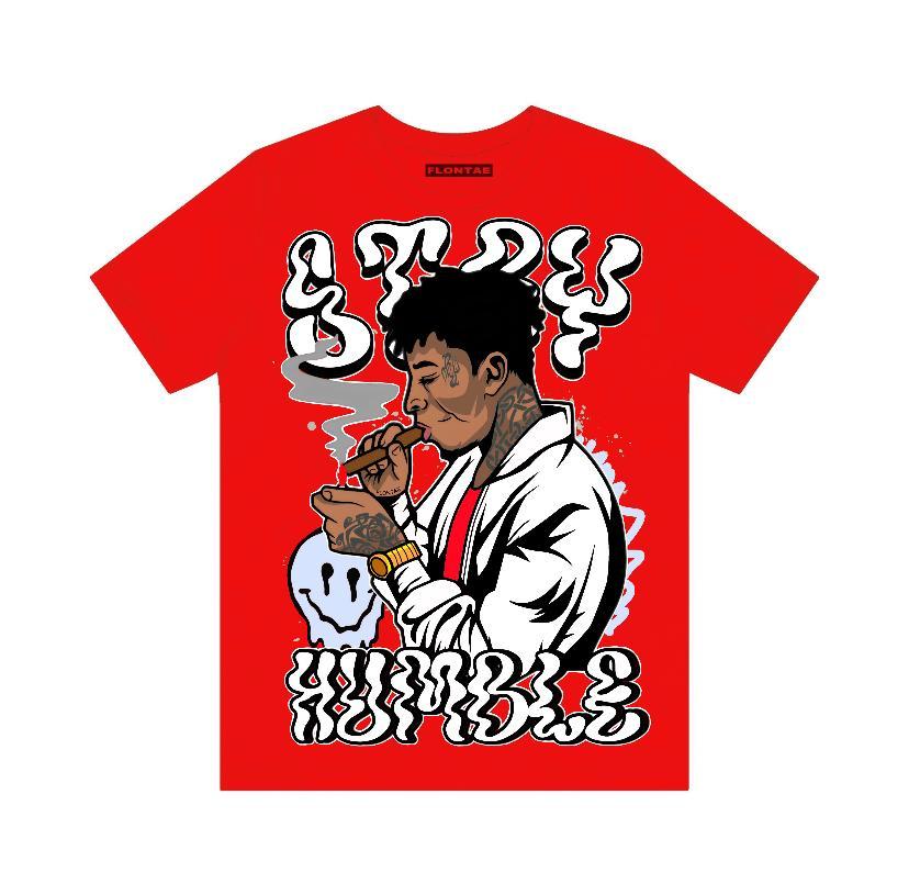 Cherry 11s Flontae T-Shirt Stay Humble Graphic Product Image