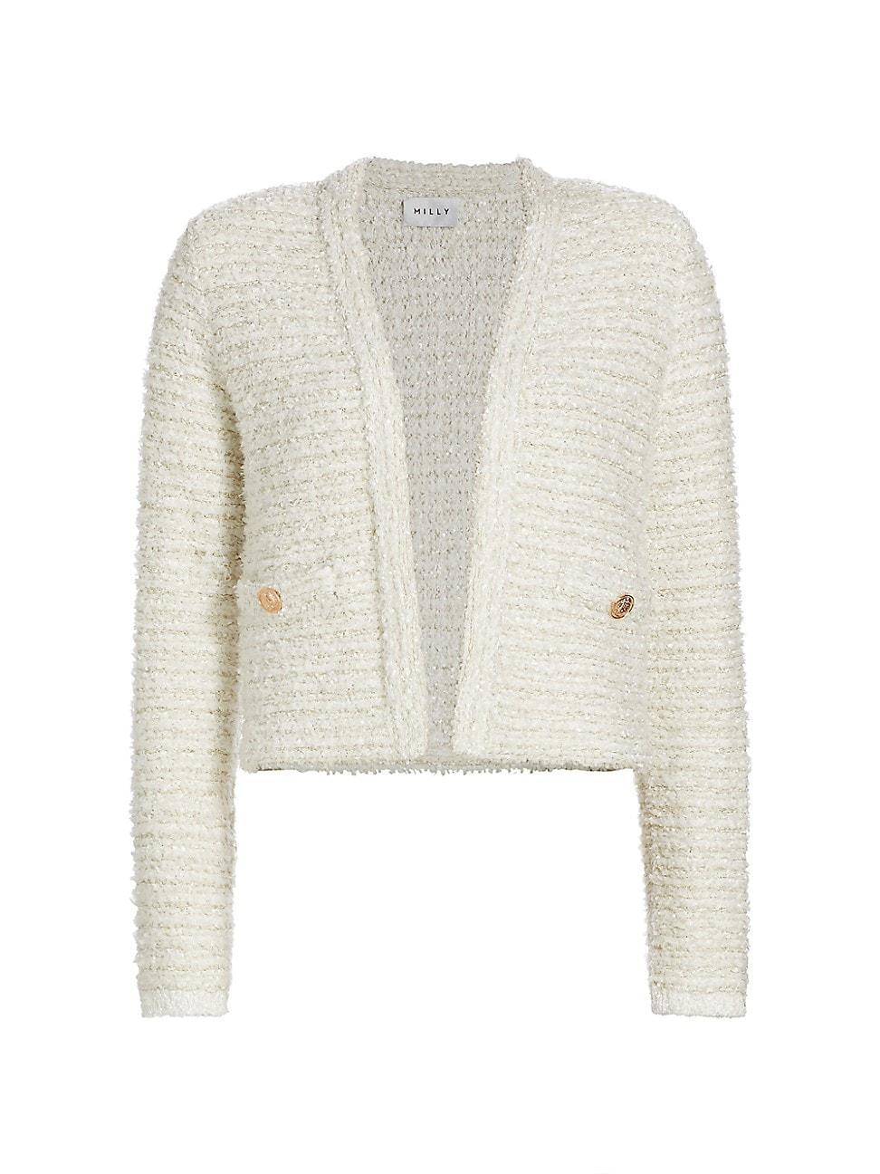 Womens Boucl Knit Cardigan-Jacket Product Image