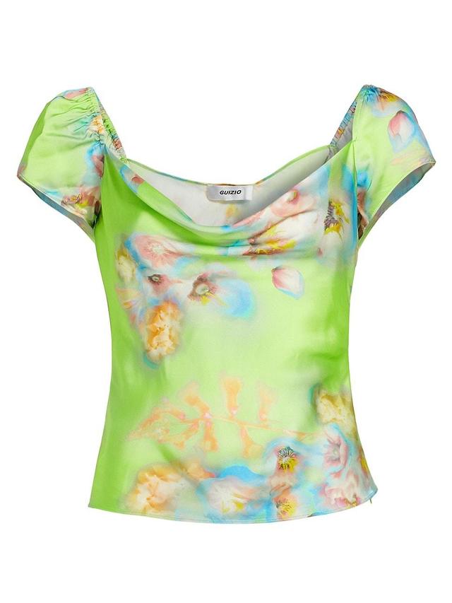 Womens Pienza Floral Cowlneck Top Product Image