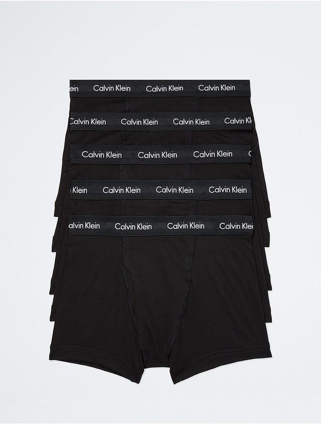 Calvin Klein Mens Cotton Stretch 5-Pack Trunk - White - XL Product Image