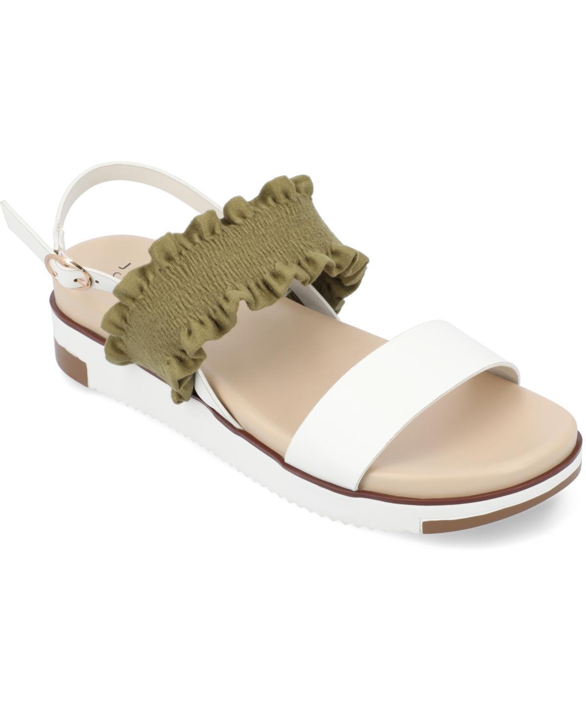 Journee Collection Womens Riya Contrast Sandals Product Image