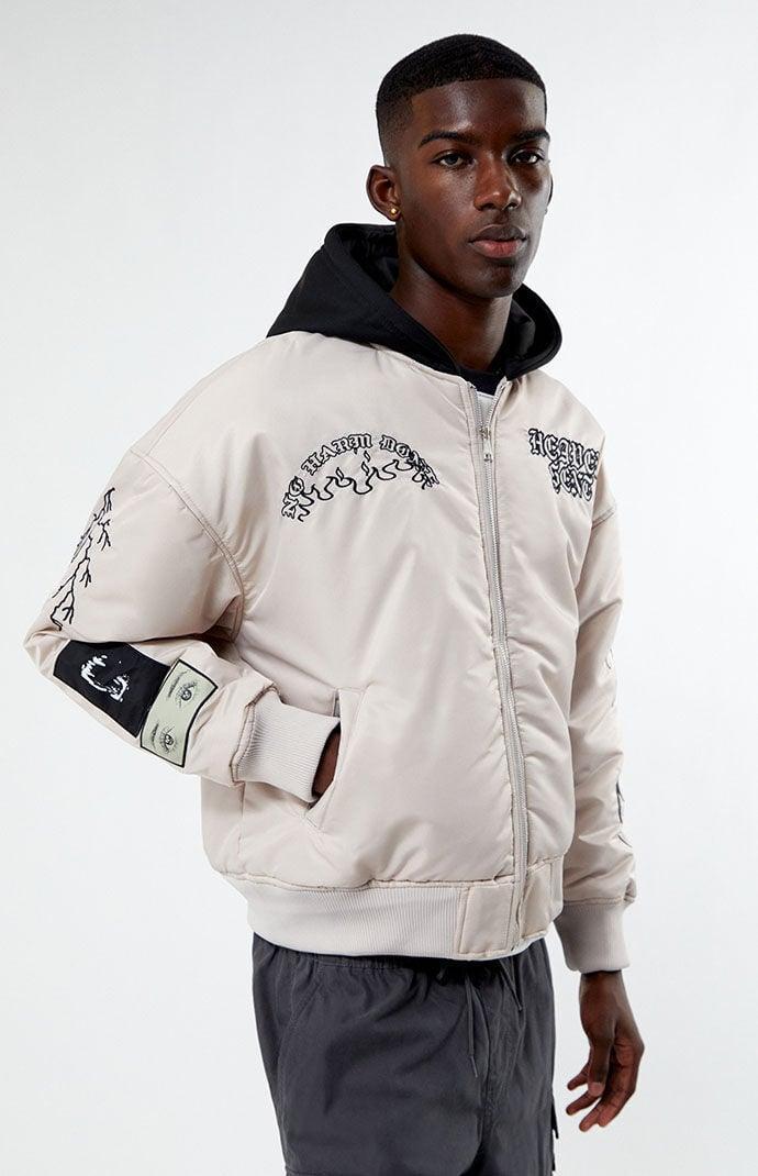 Men's Nylon Hooded Bomber Product Image