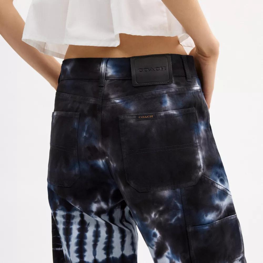 Tie Dye Painter Pants In Organic Cotton Product Image