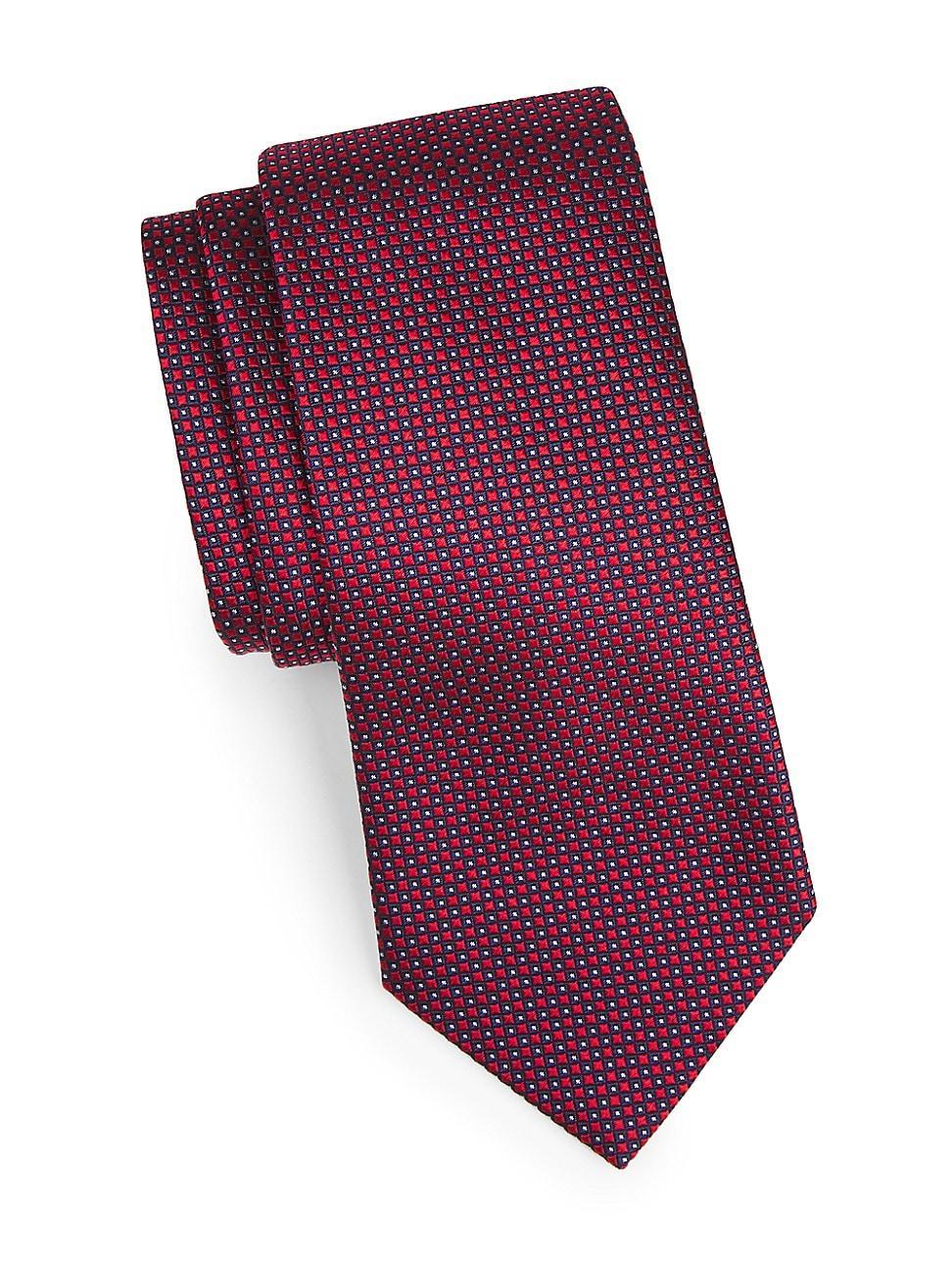 Mens Foulard Jacquard Silk Tie Product Image